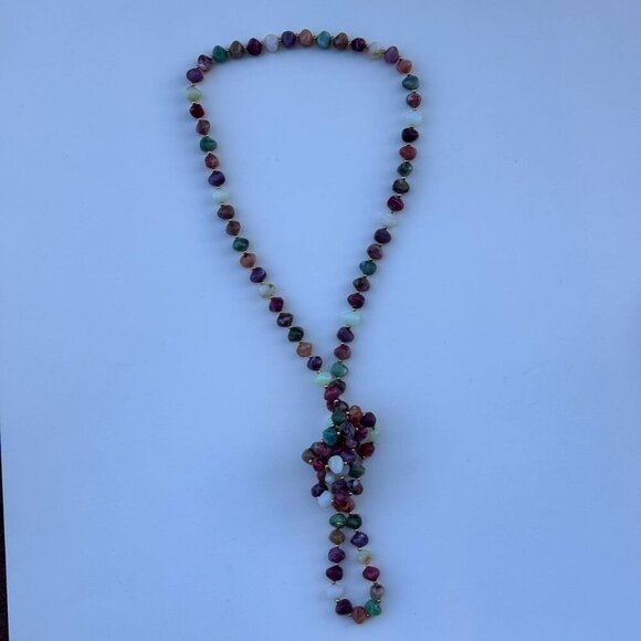 Beautiful Earth Tone Long Necklace - Picture 1 of 4